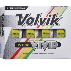 Volvik Vivid Matte Finish Golf Balls - Dozen -Boutique Golf Store Vivid Y