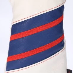 Volf Golf Red White Blue Leather Spider Headcovers -Boutique Golf Store VolfGolfHeadcovers SpiderWoodsSets2