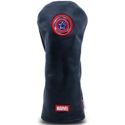 Volvik Marvel Leather Driver Headcovers -Boutique Golf Store Volvik MarvelCaptAmericaLeatherHeadcover0