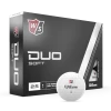 Wilson Staff Duo Soft 2.5 Golf Balls -Boutique Golf Store WG2006114 9 Duo Soft Standard Ball 12PK Vert RT Lockup