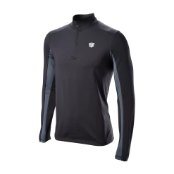 Wilson Staff Men's Thermal Tech Pullover 10 Wilson Staff Men's Thermal Tech Pullover -Boutique Golf Store WGA700500 0 Mens Performance Thermal Tech Deep Black Dark Slate Front