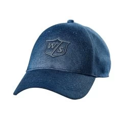 Wilson Staff One Touch Golf Hats 26 Wilson Staff One Touch Golf Hats -Boutique Golf Store WGH5940BU WS One Touch Denim Blue Front