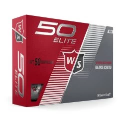 Wilson Staff 50 Elite Golf Balls 28 Wilson Staff 50 Elite Golf Balls -Boutique Golf Store WGWP17900 2019 50 Elite White Right Hero