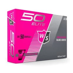 Wilson Staff 50 Elite Golf Balls 34 Wilson Staff 50 Elite Golf Balls -Boutique Golf Store WGWP17930 2019 50 Elite Pink Right Hero