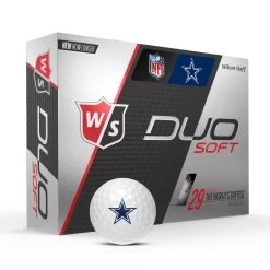 Wilson Staff Duo Soft NFL Team Licensed Golf Balls -Boutique Golf Store WGWP400DL WS DUO Soft 12BALL WH NFL Dallas Vert wBall Hotlist V2