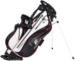 Tour Edge Exotics Xtreme 4 Stand Bags -Boutique Golf Store Xtreme 4 Carry Bag Black White