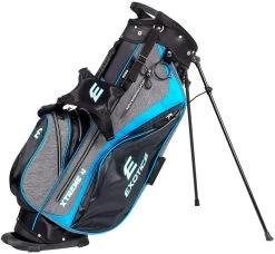Tour Edge Exotics Xtreme 4 Stand Bags -Boutique Golf Store Xtreme 4 Carry Bag Gray Scratch Plaid Blue
