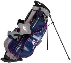 Tour Edge Exotics Xtreme 4 Stand Bags -Boutique Golf Store Xtreme 4 Carry Bag Navy Scratch Plaid Pink