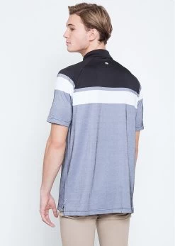 Callaway Jack Nicklaus Black Label By Perry Ellis Yarn Dyed Color Block Polo Shirts 11 Callaway Jack Nicklaus Black Label By Perry Ellis Yarn Dyed Color Block Polo Shirts -Boutique Golf Store YarnDyedColorBlockPolo CaviarBlack2