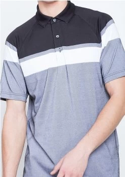 Callaway Jack Nicklaus Black Label By Perry Ellis Yarn Dyed Color Block Polo Shirts 12 Callaway Jack Nicklaus Black Label By Perry Ellis Yarn Dyed Color Block Polo Shirts -Boutique Golf Store YarnDyedColorBlockPolo CaviarBlack3