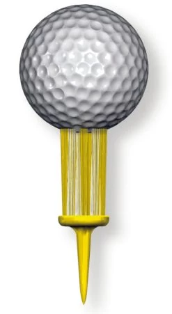Brush-t Golf Original Brush Tees -Boutique Golf Store Yellow 1