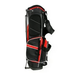 Affinity ZLS Stand Golf Bag Black/Red -Boutique Golf Store a08824 side view