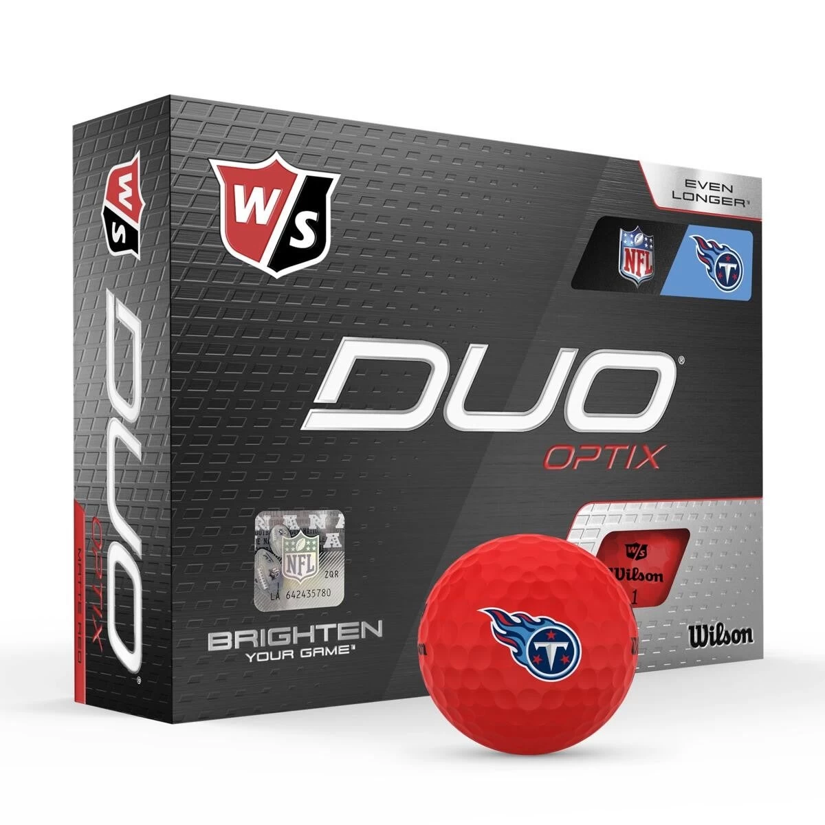 Wilson Staff Duo Optix NFL Team Licensed Golf Balls - Matte Red - Image 9