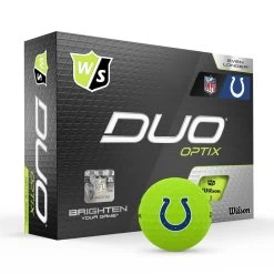 Wilson Staff Duo Optix NFL Team Licensed Golf Balls - Matte Green -Boutique Golf Store cc0e5776961aee86273bf6cccf6d955f090eaab0 WGWP504IN 9 Duo Optix Box RT Hero NFL Indianapolis Lockup GR