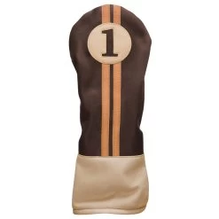 Sahara Retro Vintage Driver Headcovers -Boutique Golf Store drv hc chocolate mocha