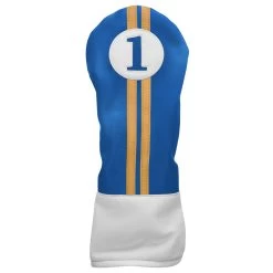 Sahara Retro Vintage Driver Headcovers -Boutique Golf Store drv hc royal yellow