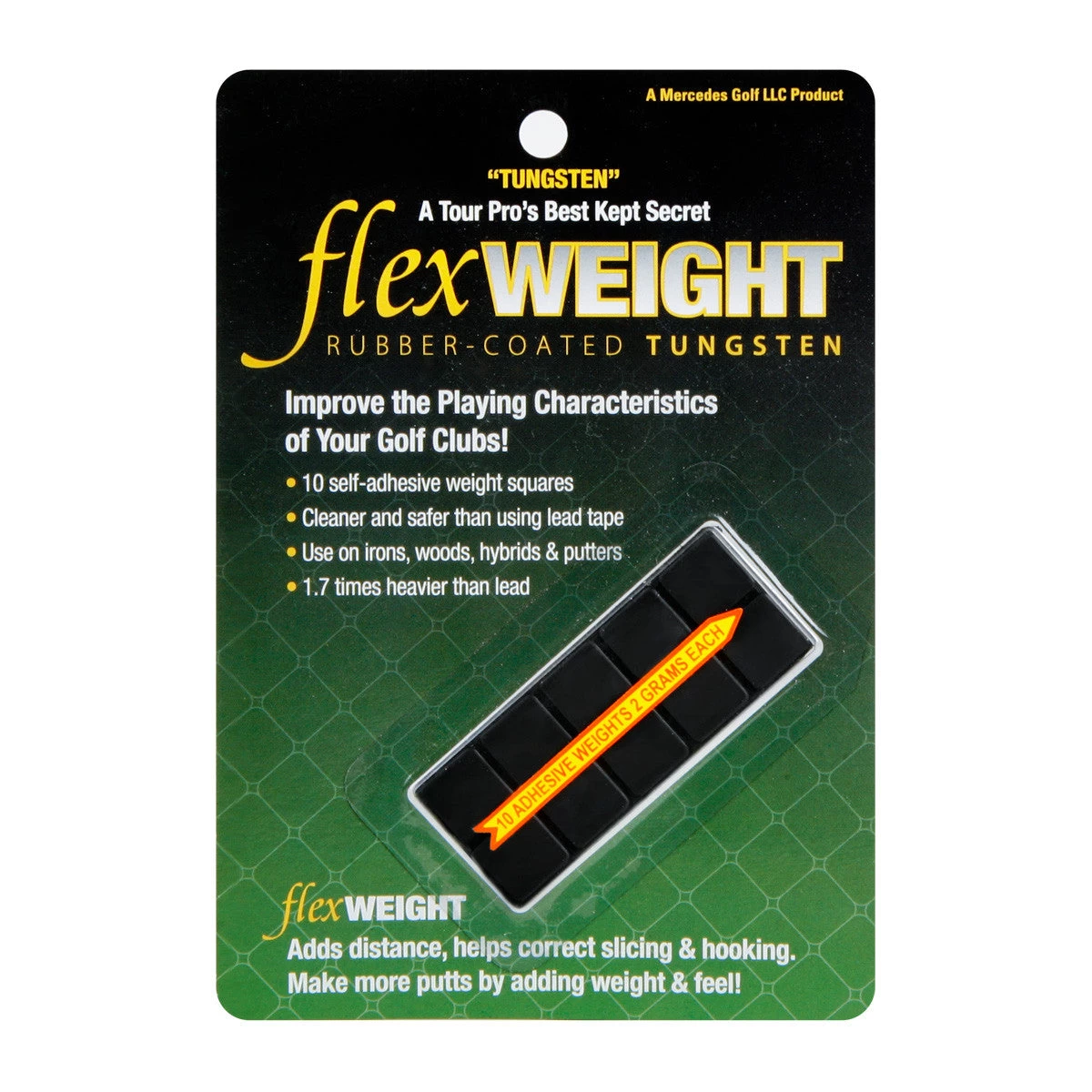FlexTee Rubber Tungsten Golf Club Weights - 10 Pack 3 FlexTee Rubber Tungsten Golf Club Weights - 10 Pack
