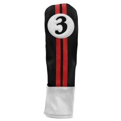 Sahara Retro Vintage #3 Fairway Wood Headcovers -Boutique Golf Store fw 3 hc black red