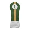 Sahara Retro Vintage Driver Headcovers -Boutique Golf Store green yellow hc driver 1