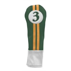 Sahara Retro Vintage #3 Fairway Wood Headcovers -Boutique Golf Store green yellow hc fw 3