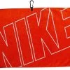 Nike Golf 16" X 24" Jacquard Towel - Orange/White 1 Nike Golf 16" X 24" Jacquard Towel - Orange/White -Boutique Golf Store n88511