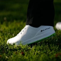 Orlimar Men's Spikeless Golf Shoes -Boutique Golf Store orlimar white heel side 10